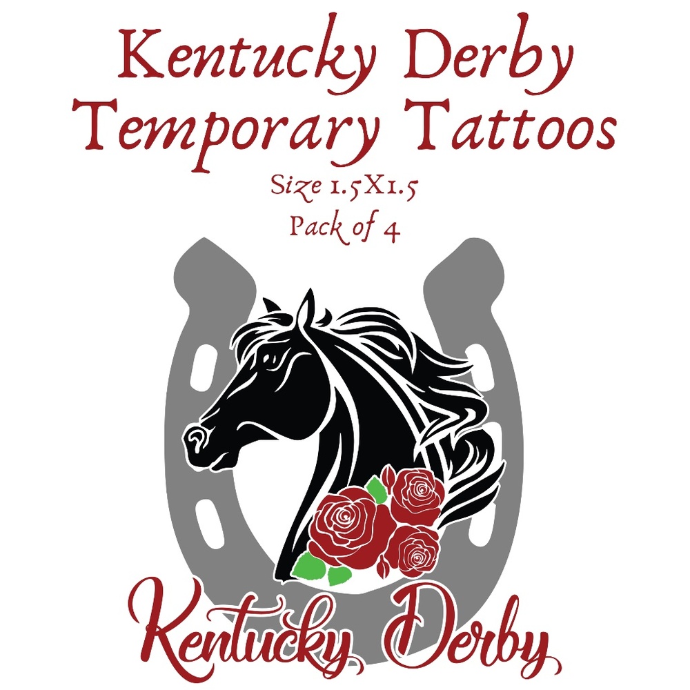 Kentucky Derby Temporary Tattoos